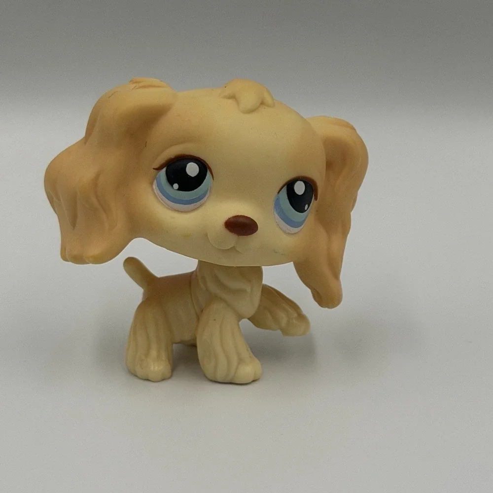 Littlest Pet Shop (LPS) #91 Cocker Spaniel‎ Dog with Blue Eyes